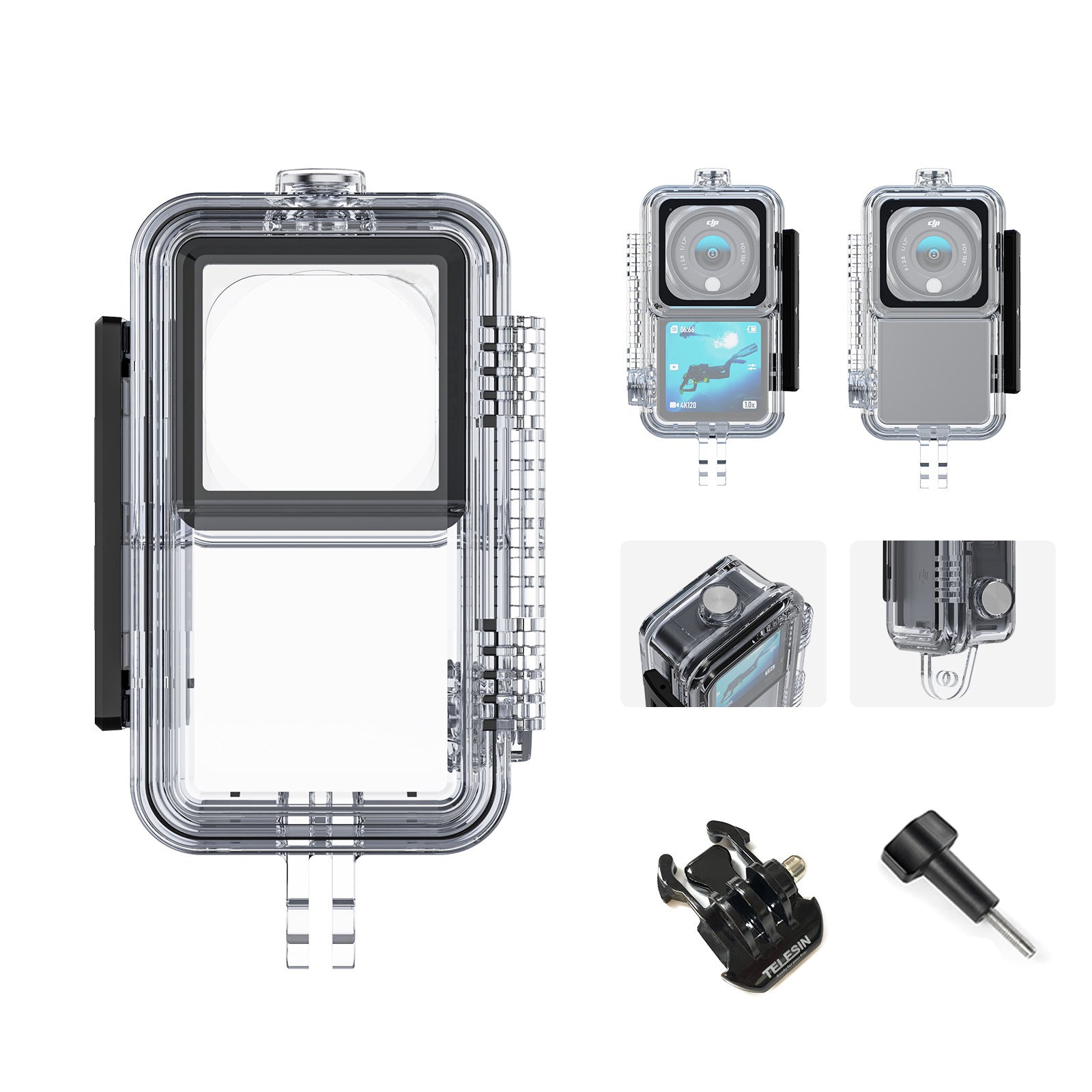 Waterproof Sealed Submersible Case Action Camera Accessories