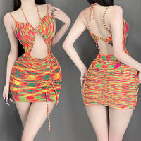Female Backless Sweater Pajamas Skirts