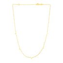 14K Yellow Gold Necklace with Triangles