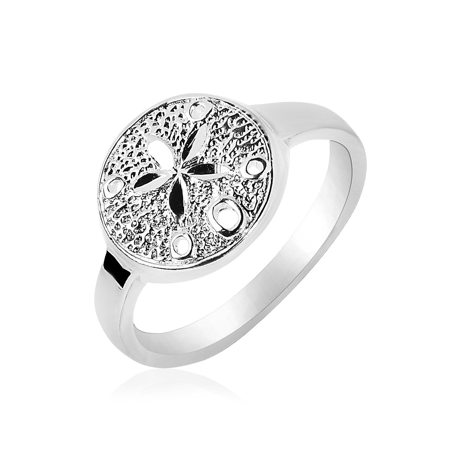 14k White Gold Diamond Scalloped Set Wedding Band (1/6 cttw)
