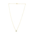 14k Yellow Gold MOP Evil Eye Necklace