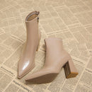 Women's Autumn And Winter White Skinny Boots Boots