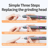 Portable Electric Manicure Nail Piercing Device
