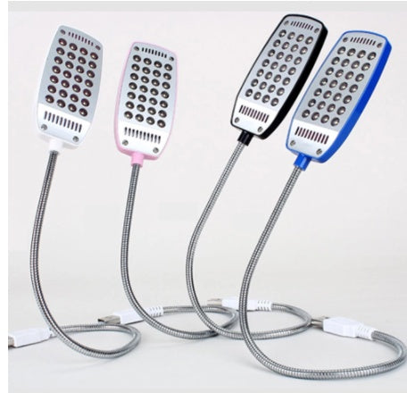 USB Small Desk Lamp, Keyboard Light, USB Reading Light, Electroplating 28 Lights