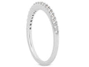 14k White Gold Slim Profile Diamond Channel Set Wedding Ring Band