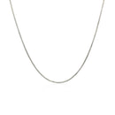 Sterling Silver Rhodium Plated Box Chain (0.70 mm)