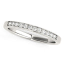 14k White Gold Diamond Wedding Band (1/8 cttw)