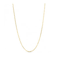 Sterling Silver Gold Plated Paperclip Chain (1.80 mm)