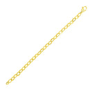 14k Yellow Gold Cable Chain Style Bracelet (6.35 mm)