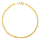 14k Yellow Gold 7 inch Mini Cube Bracelet (2.60 mm)