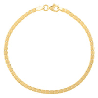14k Yellow Gold 7 inch Mini Cube Bracelet (2.60 mm)