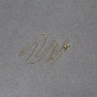 14k Yellow Gold Diamond Cut Cable Link Chain (0.68 mm)