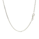14k White Gold Adjustable Cable Chain (1.50 mm)