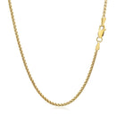 14k Yellow Gold Solid Round Box Chain (1.6 mm)