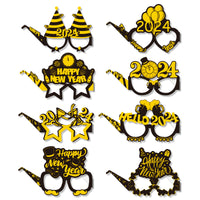 New Year Party Funny Photo Props Paper Glasses